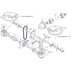Wałek nagarniacza długi L-1120 MX2100-3000