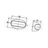 Lampa boczne pomarańczowa Hella 2XA959560401