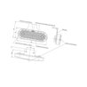 Lampa obrysowa LED, 535z, 12 V - 24 V, tylna