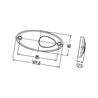 Lampa obrysowa, tylna, owalna, 2TM964295101 Hella 4082300172218