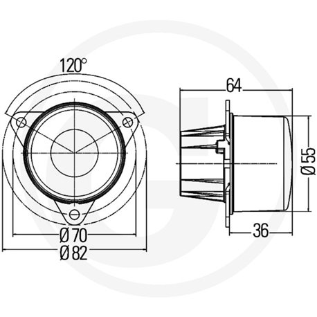 HELLA Begrenzungsleuchte, 12 V 