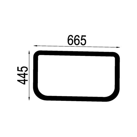 AL220911 Szyba John Deere dachowa