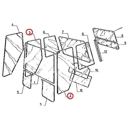7700017134 Szyba Renault kabiny Vapormatic 5035776707766