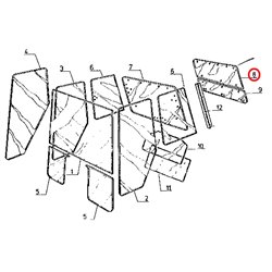 7700017670 Szyba Renault tylna górna Kramp 8719593719689