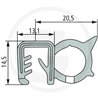 Nakładka krawędziwa boczna uszczelka 20,5x14,5 - 75m4059139279913