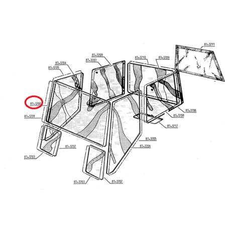 Szyba przednia 6005028935, 7701350518 87-3200