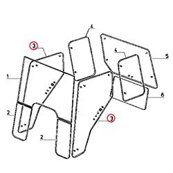 6005023110 Szyba Renault drzwi Kramp 3660980056670