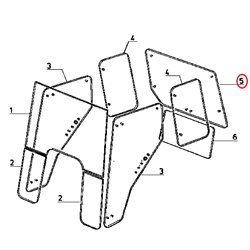 6005023210 Szyba Renault tylna górna Unbranded 3660980068789