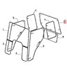6005023210 Szyba Renault tylna górna Unbranded 3660980068789