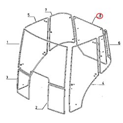 (8) Szyba Renault tylna  
