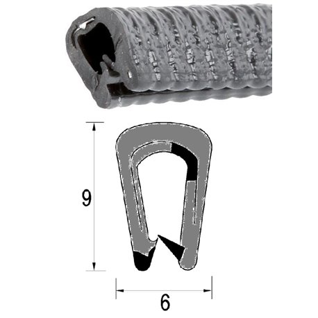 Osłona krawędzi H9x6mm