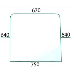 Szyba boczna prawa i lewa 7701350523, 7701350524