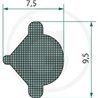 Klin uszczelki szyby 9,5x7,5 - 1m4059139280780
