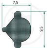 Klin uszczelki szyby 9,5x7,5 - 5m4059139279975