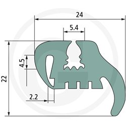 Uszczelka 5,4x24 -1m4059139279531