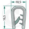 Nakładka krawędziwa 10,5x16,5, 5m4059139280230