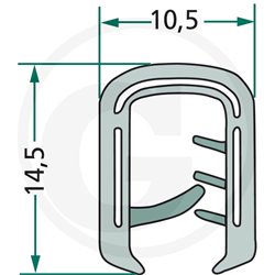 Nakładka krawędziwa 10,5x14,5, 1m4059139279623