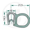 Nakładka krawędziwa boczna uszczelka 21,5x14,5 -25m