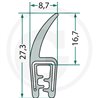 Nakładka krawędziwa 1-3mm z płetwą 16,7 - 1m4059139279807