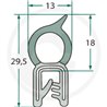 Nakładka krawędziwa górna uszczelka 13x18/29,5 -5m4059139280148