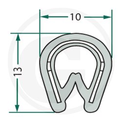 akładka krawędziwa 10x13 -25m4059139280483