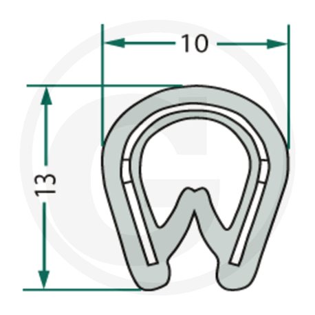 akładka krawędziwa 10x13 -25m4059139280483