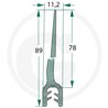 Nakładka krawędziwa 2-4mm z płetwą 78m- 20m