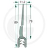 Nakładka krawędziwa 2-4mm z płetwą 78m- 5m4059139280278