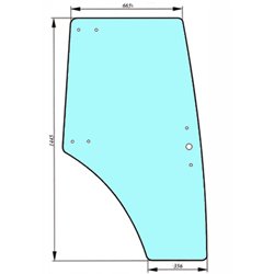 53369091 Szyba Zetor drzwi, prawa,