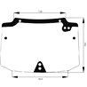 Case 44911502 Szyba tylna Ergis 2200-44911502G