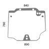 44911795 Szyba Deutz Fahr tylna górna Kramp 3660980062794