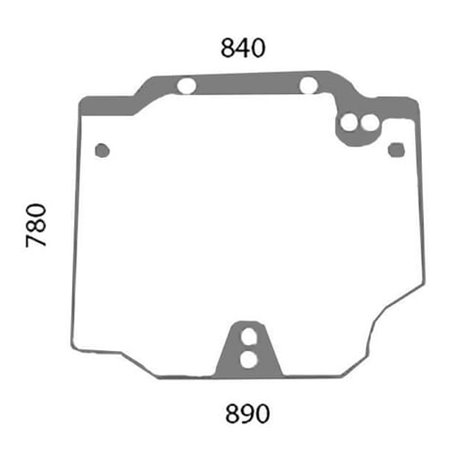 44911795 Szyba Deutz Fahr tylna górna3660980062794