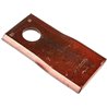 Nożyk kosiarki rotacyjnej prawy 100x47x4 mm otwór Ø 18.50 mm okrągły pasuje do Lely
