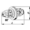 Przegub szerokokątny 1i3/8 Z21, 32x76/27x94, 39,5x49-1b serii 2480  4248-G-113317G