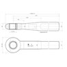 Ucho zaczepu fi50 1,2/7,2t 65x57 L375 do wspawania, Bernhofer Z-063.1
