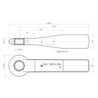 Ucho zaczepu fi40 1/6t 60x65 L335 do wspawania, Bernhofer  Z-066