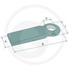 Ucho zaczepu fi50 2/28t 100x L280