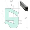 Uszczelka szyby 13,7x19,5/6/3 - 1m