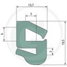 Uszczelka szyby 13,7x19,5/6/3 - 5m4059139280070
