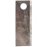 Nożyk kosiarki rotacyjnej lewy 141x50x4 mm otwór Ø 19 mm okrągły pasuje do Vicon