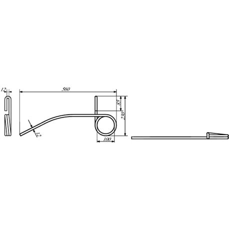 Vaderstad 306239 Palec zagarniający, 12 mm