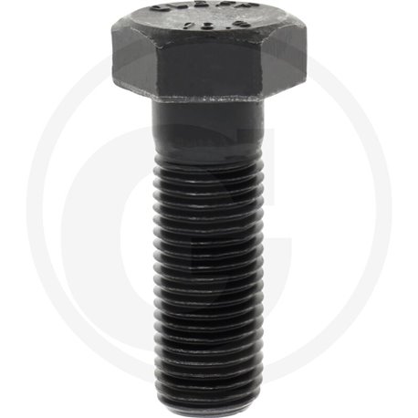 Śruba M27x80 kl.10.9, SW41 pół gwint czarny M27x3x80