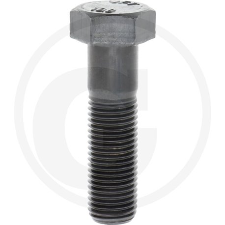 Śruba M22x80 kl.10.9, SW32 pół gwint czarny M22x2,5x80