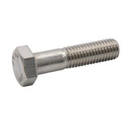 Śruba pół gwint UNF kl. 8.8 ocynk , 1/4"x3" (76,20)