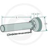 Walterscheid 1180228 Osłona wałka WOM połowa wewn., szerokokąt., 1000mm, d42/47x3 D49 B-127 3 karby