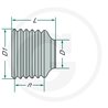 Walterscheid 1160012 Lej ochronny SC25 3RP, D-86 mm, L-77 mm, seria WW80