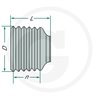 Walterscheid 1122474 Lej ochronny PG20 R10, D-180 mm, L-259 mm