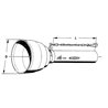 Osłona wału WOM połowa zew. szerokokątna SC25, L1000 mm Walterscheid