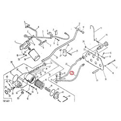 Przewód 2 złącza hydrauliki 88413320