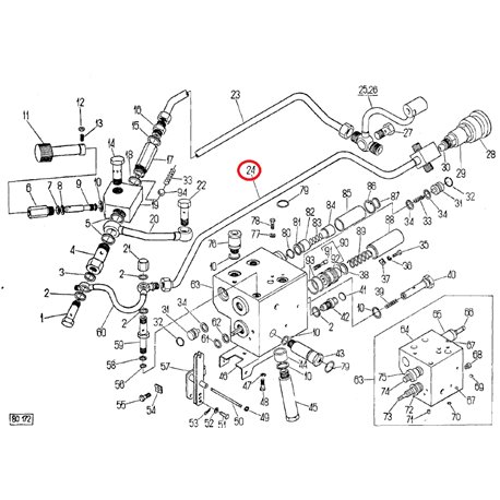 Przewód cylindra pomocniczego,